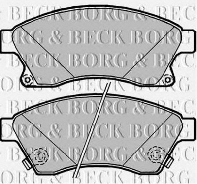 BORG & BECK bbp2090 -  Комплект тормозных колодок, дисковый тормоз